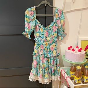 Hemant & Nandita dress floral summer XS